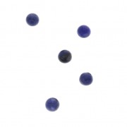 Small round 3 mm cabochons - Sodalite  x5