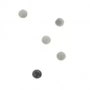 Small round 3 mm cabochons - Howlite x5