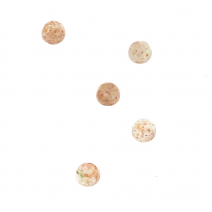 Small round 3 mm cabochons - Sun Stone x5