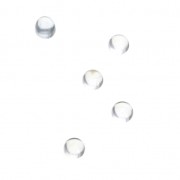 Small round 3 mm cabochons - Rock Crystal x5|raw }}