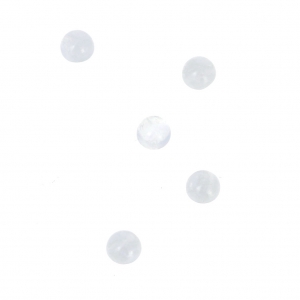 Small round 3 mm cabochons - Blue Lace Agate x5