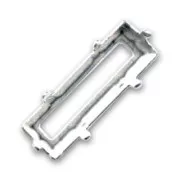 Princess PureCrystal Baguette setting 30x10mm silver-colored