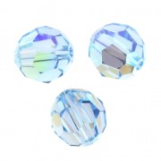 PureCrystal 5000 round 8 mm Aquamarine Shimmer x1