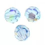 Round bead PureCrystal 5000 8 mm - Aquamarine Shimmer x1