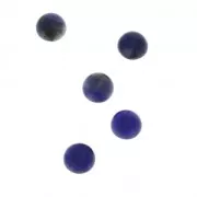 Small round 4 mm cabochons - Sodalite x5