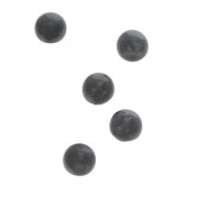 Small round 4 mm cabochons - Hematite x5