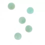 Small round 4 mm cabochons - Amazonite  x5