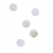 Small round 4 mm cabochons - Blue Agate x5