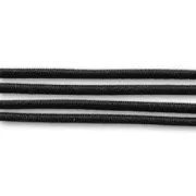 Sheathed elastic cord 1mm Black x 19m