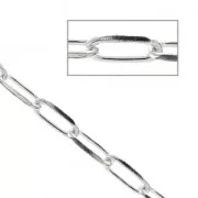 3.8 mm Rectangle Filet Chain - 925 Sterling Silver x50cm