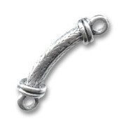 Silver-colored Tube with loops 33x5mm x1|raw }}