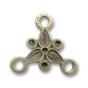 Flower-shaped spacer 25mm Bronze tone x1|raw }}