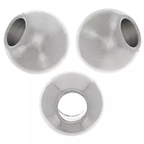 8 flat round bead in stainless steel 304L x1