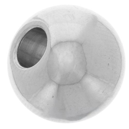 12x10 flat round bead in stainless steel x1