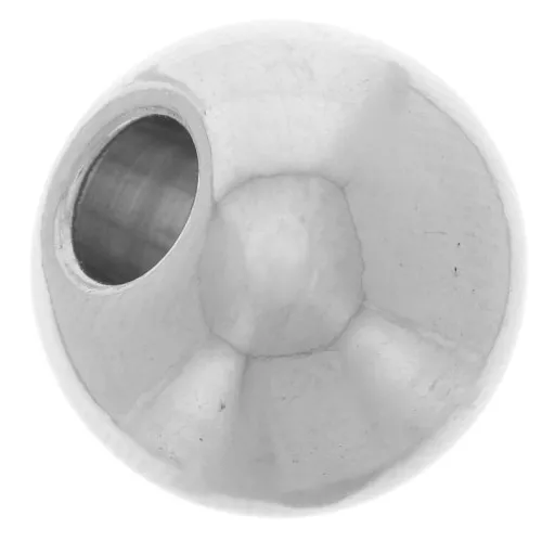 12x10 flat round bead in stainless steel x1