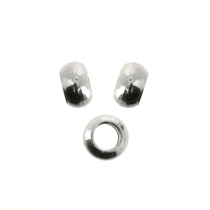 304 Stainless steel 3.5x1.3 mm flat round beads with a 2 mm hole x10