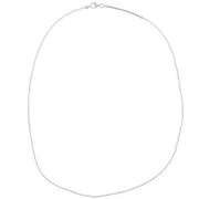 Serpentine square mesh Choker 1,40mm - 925 Sterling Silver x 44 cm