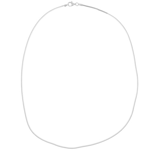 Serpentine square mesh Choker 1,40mm - 925 Sterling Silver x 44 cm