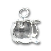Pendant setting PureCrystal 1028/1088/1122 8mm Silver-colored