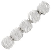 Diamond-studded round beads 2 mm - Silver 925 x50
