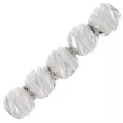 Diamond-studded round beads 2 mm - Silver 925 x50