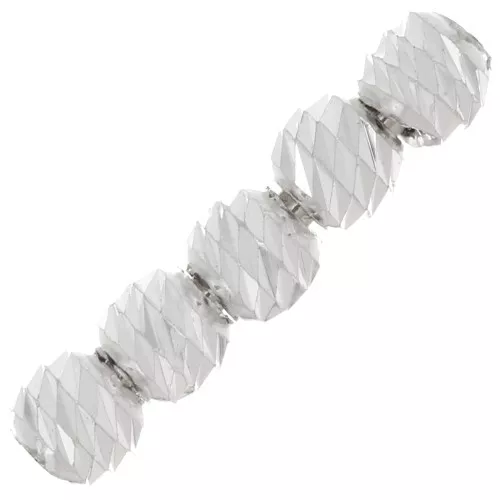 Diamond-studded round beads 2 mm - Silver 925 x50