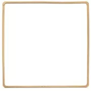 Mounting square element for beadweaving 40 mm - Raw Brass x1