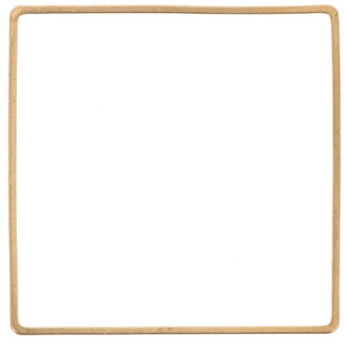 Mounting square element for beadweaving 40 mm - Raw Brass x1
