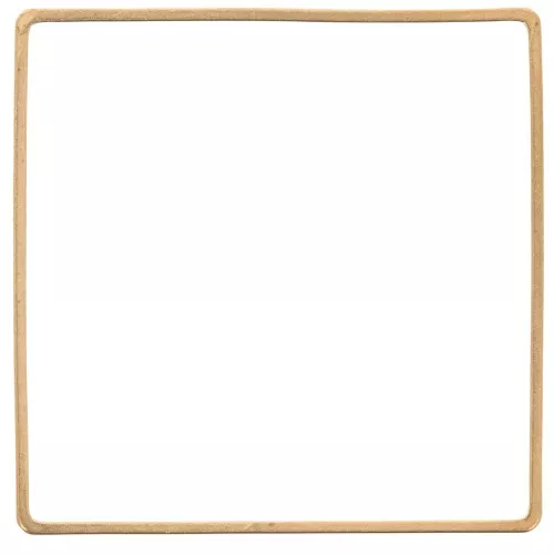 Mounting square element for beadweaving 40 mm - Raw Brass x1