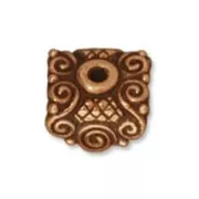 Pendant cap 8mm old copper tone x1