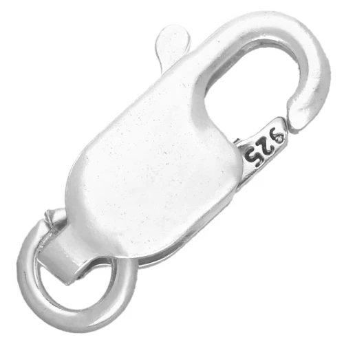10 mm Elongated Lobster Clasps - 925 Sterling Silver x20