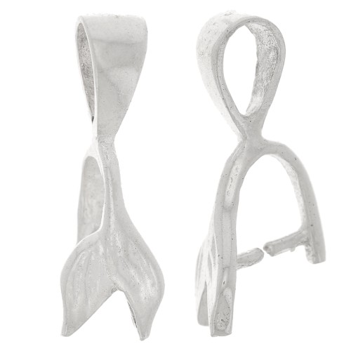 925 Sterling Silver Decorated bail 20mm x1