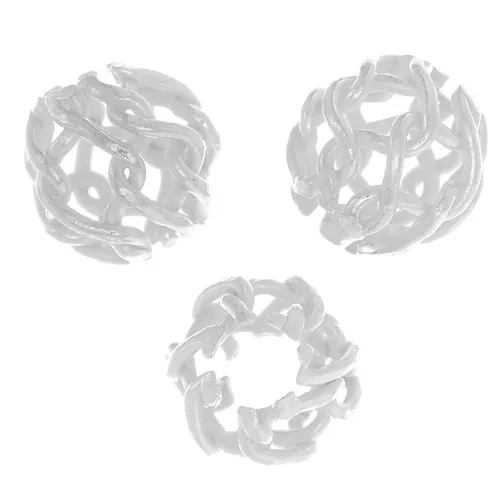 Filigreed balls 925 Sterling Silver 4mm x25