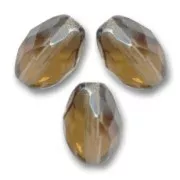 Olives faceted 11x8 mm Smoked Topaz x20