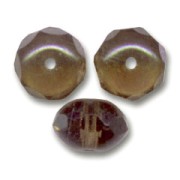 Donuts 9x6 mm Smoked Topaz x25|raw }}
