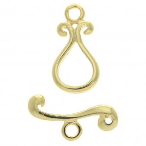 Toggle clasp arabesque 21 mm Gold Tone x1