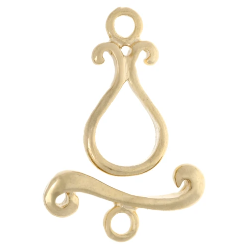 Toggle clasp arabesque 21 mm Gold Tone x1