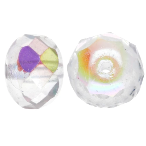 Donuts 8.5x6 mm Crystal AB x25