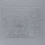 A-Z Alphabet Plaster Mold in Hard Plastic for Plaster and Concrete x1|raw }}