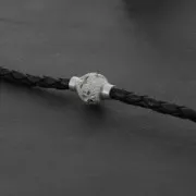 925 Sterling Silver Magnetic clasp star pattern for bracelet or 3 mm cord x1