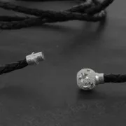 925 Sterling Silver Magnetic clasp star pattern for bracelet or 3 mm cord x1