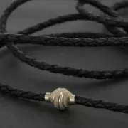 925 Sterling Silver Magnetic clasp spiral for bracelet or 3 mm cord Gold Tone x1