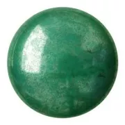 Glass Cabochon by Puca® 18 mm Opaque Green Turquoise Luster x 1
