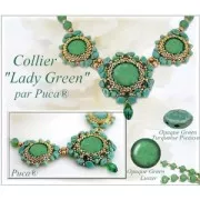 Glass Cabochon by Puca® 18 mm  Opaque Sapphire Silver x 1