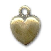 Heart charm 16mm bronze tone x1|raw }}