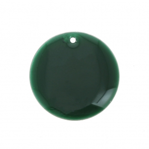 Round metal Epoxy Enamelled sequins 10 mm - Fir Green x10