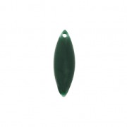 Epoxy resin navette-shaped sequin 16x5 mm - Fir Green x6|raw }}