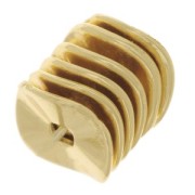 Irregular Rondelles spacers 10 mm Gold Tone x10