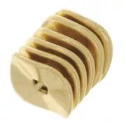 Irregular Rondelles spacers 10 mm Gold Tone x10