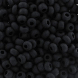 Preciosa Seed beads 9/0 2.5 mm - Jet Mat x250g
